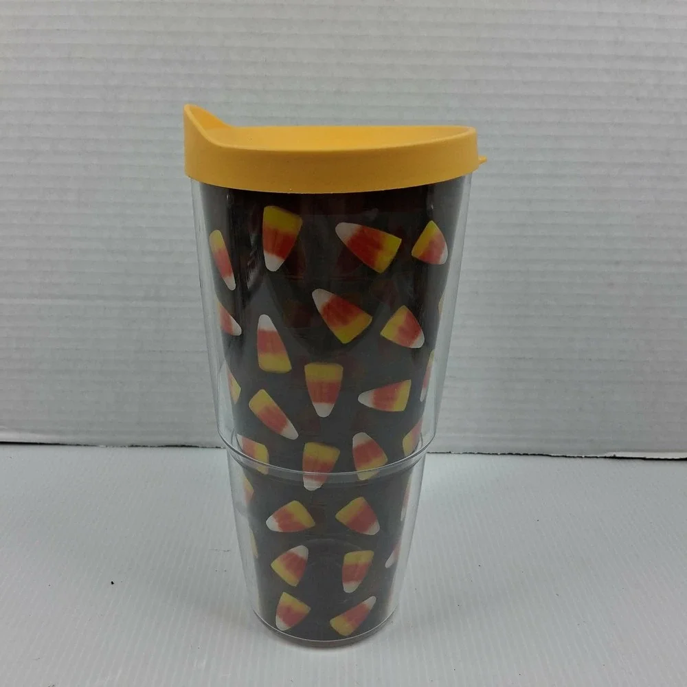 Tervis Candy Corn‎ Insulated Tumbler 24oz Halloween Fall Travel Mug with Lid